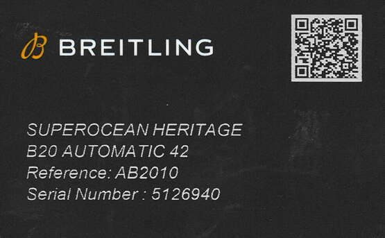 BREITLING, LIMITED EDITION STAINLESS STEEL 'SUPEROCEAN HERITAGE B20', REF. AB2010 - photo 5