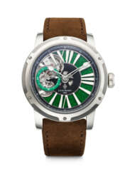 LOUIS MOINET, LIMITED EDITION STAINLESS STEEL 'METROPOLIS MAGIC GREEN', REF. LM 45.10.31