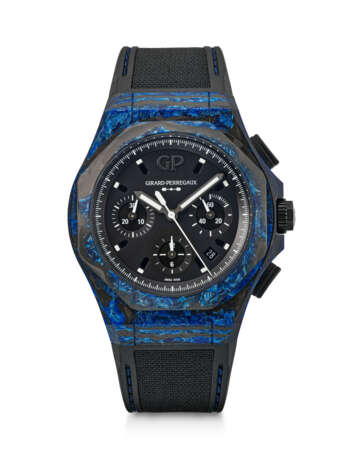 GIRARD-PERREGAUX, LIMITED EDITION BLUE CARBON GLASS 'LAUREATO ABSOLUTE ROCK', REF. 81060 - photo 1