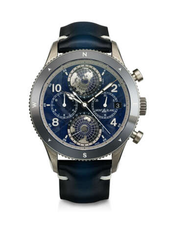 MONTBLANC, LIMITED EDITION TITANIUM ' 1858 GEOSPHERE CHRONOGRAPH 0 OXYGEN', REF. MB129624 - photo 1
