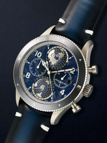 MONTBLANC, LIMITED EDITION TITANIUM ' 1858 GEOSPHERE CHRONOGRAPH 0 OXYGEN', REF. MB129624 - photo 2