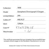 MONTBLANC, LIMITED EDITION TITANIUM ' 1858 GEOSPHERE CHRONOGRAPH 0 OXYGEN', REF. MB129624 - photo 6
