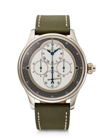 JAQUET DROZ, WHITE GOLD MONOPUSHER CHRONOGRAPH, REF. J007634 - photo 1