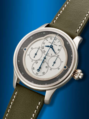 JAQUET DROZ, WHITE GOLD MONOPUSHER CHRONOGRAPH, REF. J007634 - photo 2