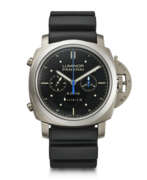 Titane. PANERAI, TITANIUM SPLIT-SECONDS CHRONOGRAPH 'LUMINOR TRANSAT CLASSIQUE', REF. PAM00427
