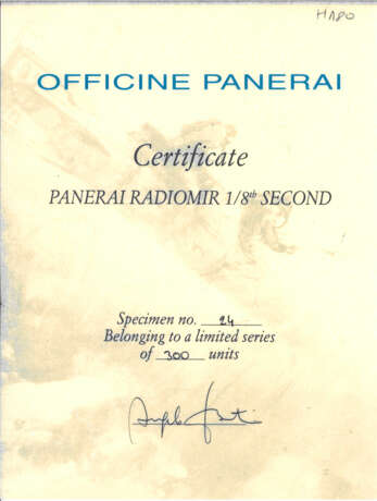 PANERAI, LIMITED EDITION STAINLESS STEEL 'RADIOMIR', REF. OP6673 - photo 5