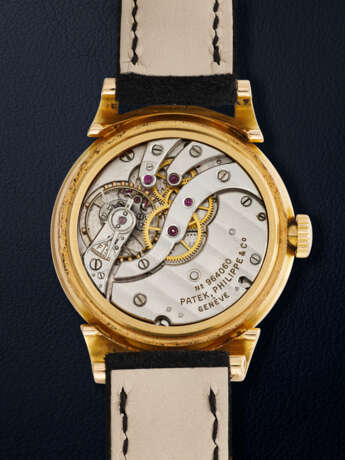 PATEK PHILIPPE, PINK GOLD WRISTWATCH WITH SCROLL LUGS, REF. 1491 - фото 5