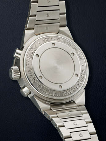 IWC, STAINLESS STEEL 'AQUATIMER PERPETUAL CALENDAR', REF. 3756 - photo 3