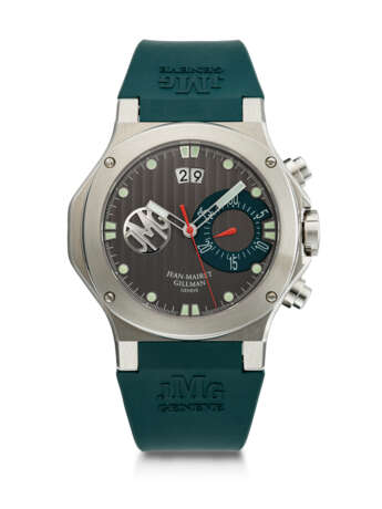 JEAN-MAIRET & GILLMAN, LIMITED EDITION STAINLESS STEEL CHRONOGRAPH WRISTWATCH - photo 1