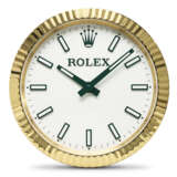 INDUCTA FOR ROLEX, GILT METAL QUARTZ WALL CLOCK - фото 1
