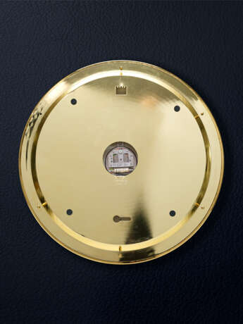 INDUCTA FOR ROLEX, GILT METAL QUARTZ WALL CLOCK - фото 2