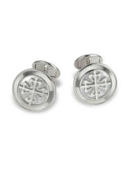 PATEK PHILIPPE, PAIR OF WHITE GOLD CUFFLINKS
