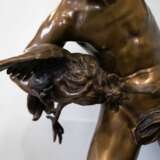 Boy with Roosters Paul CHEVRE Patinated bronze 19th century - photo 3