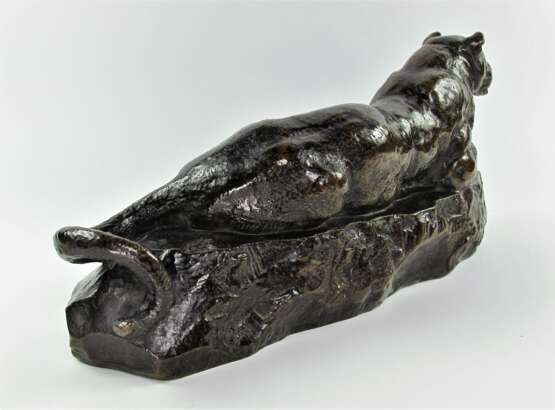 Bronze By Antoine-Louis BARYE (1795-1875) Panth&egrave;re De Tunis N&deg;1 Bronze Romanticism 19th century - photo 1
