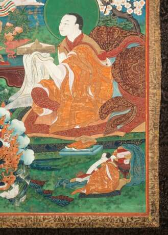 Zwei Thangkas mit Darstellungen von Panchen Lamas - photo 3