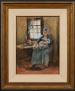 Pastel. Max Liebermann. Mutter mit Kind