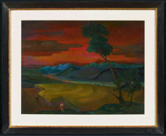 Carlo Mense. Flusslandschaft mit Weizenfeld - Foto 1