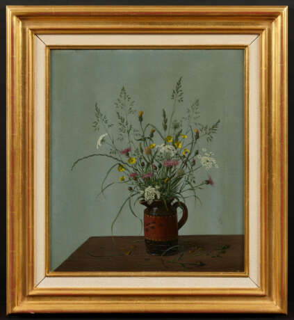 Herbert Böttger. Wiesenblumen-Strauß in Milchkanne - photo 1