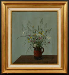 Herbert Böttger. Wiesenblumen-Strauß in Milchkanne