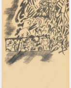 Crayon. August Macke. Entwurf zur Tigerjagd