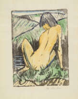Otto Mueller. Olympia (Sitzender Rückenakt in den Dünen)