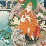 Zwei Thangkas mit Darstellungen von Panchen Lamas - photo 5