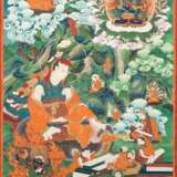 Zwei Thangkas mit Darstellungen von Panchen Lamas - Foto 6