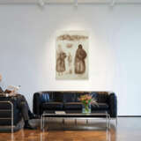 Chunya Zhou. Untitled (Drei Gestalten vor Gebirge) - photo 2