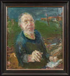 Bernhard Heisig. Ich auf der abendlichen Dorfstraße