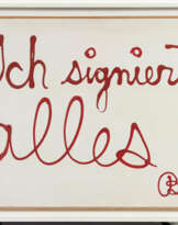 Ben Vautier. Ich signierte alles