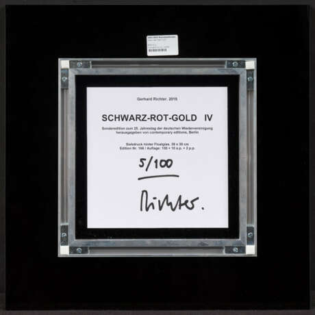 Gerhard Richter. Schwarz-Rot-Gold IV - photo 2