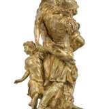 A GILT-BRONZE FIGURE GROUP OF AENEAS CARRYING ANCHISES FROM BURNING TROY - photo 2