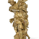A GILT-BRONZE FIGURE GROUP OF AENEAS CARRYING ANCHISES FROM BURNING TROY - photo 4