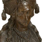 A CARVED OAK FIGURE OF SAINT BARBARA - photo 7
