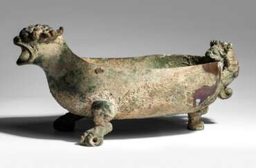 Giesgefäß 'yi' in Tierform aus Bronze