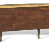 A NORTH ITALIAN BRASS-MOUNTED CREAM-PAINTED AND PARCEL-GILT DEMILUNE COMMODE - photo 7