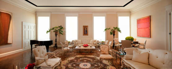A SET OF FOUR EARLY GEORGE III CREAM-PAINTED ARMCHAIRS - photo 4