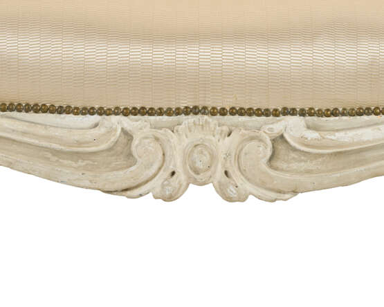 A SET OF FOUR EARLY GEORGE III CREAM-PAINTED ARMCHAIRS - photo 9