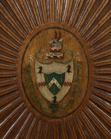 A SET OF FOUR GEORGE III POLYCHROME-DECORATED MAHOGANY HALL CHAIRS - фото 8 A SET OF FOUR GEORGE III POLYCHROME-DECORATED MAHOGANY HALL CHAIRS - фото 8