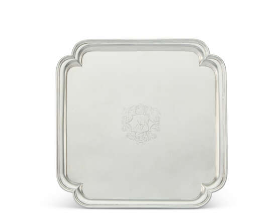 A GEORGE II SILVER SALVER - Foto 1 A GEORGE II SILVER SALVER - Foto 1