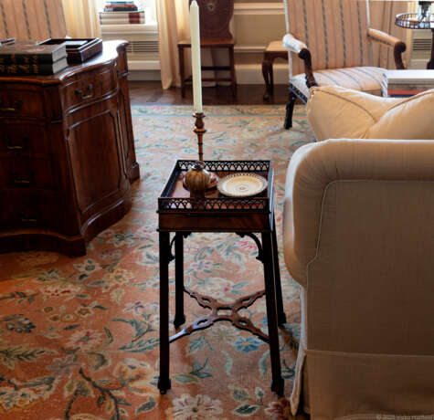 A GEORGE III MAHOGANY KETTLE STAND - photo 2