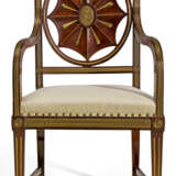 A RUSSIAN BRASS-MOUNTED MAHOGANY ARMCHAIR - photo 1