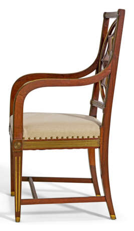 A RUSSIAN BRASS-MOUNTED MAHOGANY ARMCHAIR - photo 2