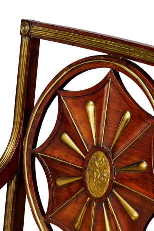 A RUSSIAN BRASS-MOUNTED MAHOGANY ARMCHAIR - photo 4
