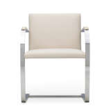 A SET OF FOUR CHROMED FLAT STEEL 'BRNO' ARMCHAIRS - photo 3