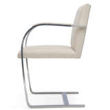 A SET OF FOUR CHROMED FLAT STEEL 'BRNO' ARMCHAIRS - photo 4