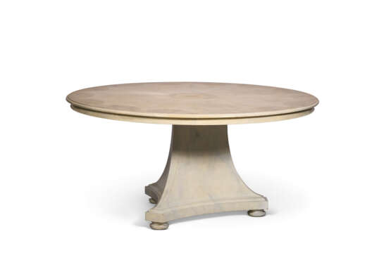 A PAIR OF CREAM-PAINTED AND FAUX-MARBLE DECORATED DINING TABLES - photo 3