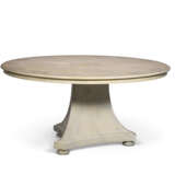 A PAIR OF CREAM-PAINTED AND FAUX-MARBLE DECORATED DINING TABLES - photo 3
