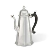 A GEORGE I SILVER COFFEE POT - photo 1