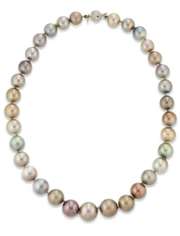 MIKIMOTO CULTURED PEARL AND DIAMOND NECKLACE - photo 1